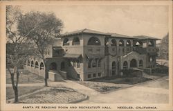 Santa Fe Reading Room and Recreation Hall Postcard