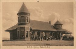 G. T. R. Station Postcard