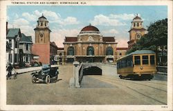 Terminal Station and Subway Postcard