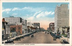 Kansas Avenue, Looking North Postcard