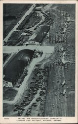 Travel Air Manufacturing Company's Airport and Factory Postcard