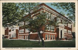 Junior High School El Dorado, KS Postcard Postcard Postcard