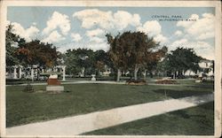 Central Park McPherson, KS Postcard Postcard Postcard