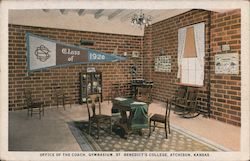 Office of the Coach, Gymnasium - St. Benedict's College Postcard