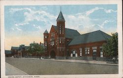 Union Depot Atchison, KS Postcard Postcard Postcard
