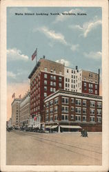 Main Street Looking North Wichita, KS Postcard Postcard Postcard