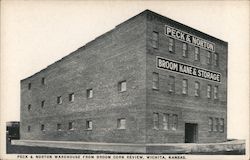 Peck & Norton Warehouse from Broom Corn Review Wichita, KS Postcard Postcard Postcard