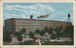 Woodside Cotton Mills Postcard