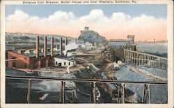 Bellevue Coal Breaker, Boiler House and Coal Washery Scranton, PA Postcard Postcard Postcard