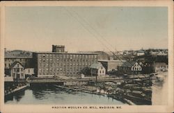 Madison Woolen Company Mill Maine Postcard Postcard Postcard