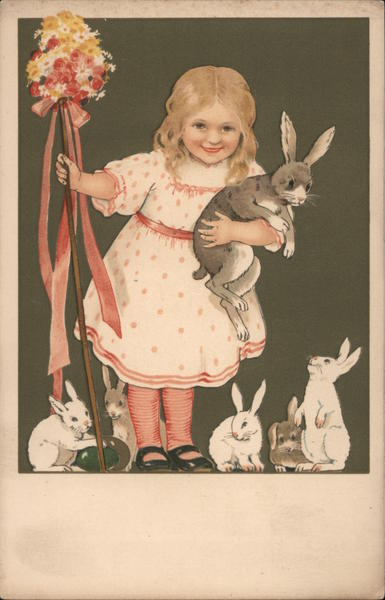 Girl with Bunnies Girls