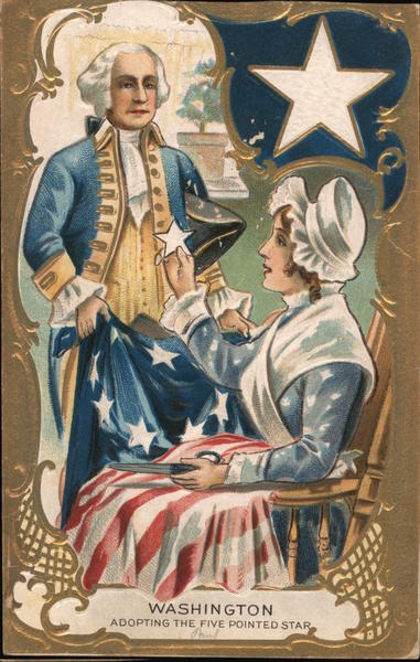 Washington Adopting the Five Pointed Star Patriotic