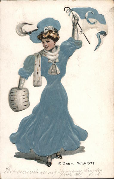 Silk Columbia College Girl F. Earl Christy College Girls