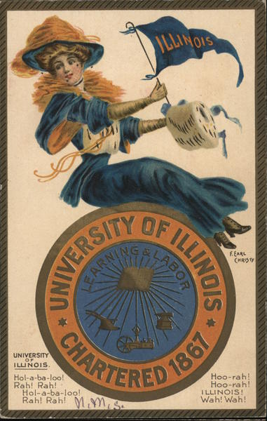 University of Illinois College Girl F. Earl Christy