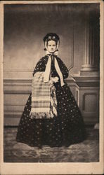 Woman photographed in large dress Original Photograph