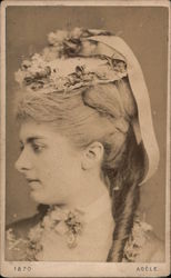 Adele. k.k.Hof-Fotografin. GRABEN 19. Hotel Muller und Praterstrasse 18, Hotel de 'Europe Original Photograph