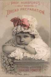 Prof. Horsford's Self Raising Bread Preparation The Healthful & Nutritious Baking Powder Trade Card