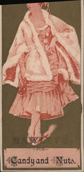 Hawley's for Candy and Nuts Trade Card
