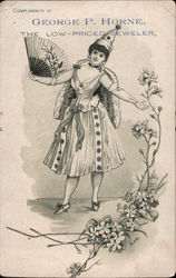 George P. Horne, Jeweler's advertisement Trade Card