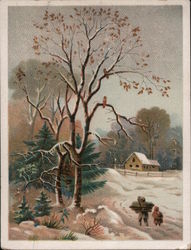 Winter Scene from Artwork Minneapolis, MN Trade Card Trade Card Trade Card