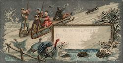 G.W. Milford Dry Goods & Trimmings Trade Card