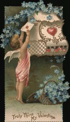 Truly Thine My Valentine Die Cut Trade Card