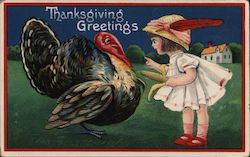 Thanksgiving Greetings Postcard
