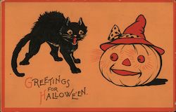 Greetings for Halloween Postcard