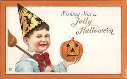 Wishing you a Jolly Halloween Postcard