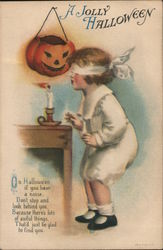 A Jolly Halloween Ellen Clapsaddle Postcard Postcard Postcard