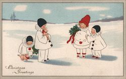 Christmas Greetings Postcard