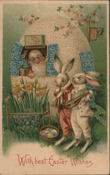 With best Easter Wishes Postcard