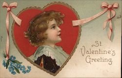 St Valentine's Greetings Postcard