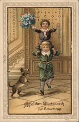 Herzlichen Gluckwunsch zum Geburtstage Postcard