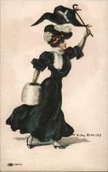 Yale University College Girl Postcard