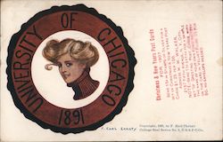 University of Chicago College Girl College Girls F. Earl Christy Postcard Postcard Postcard