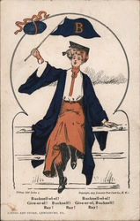 Bucknell University College Girl Postcard