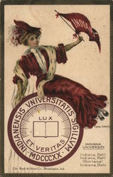 University of Indiana College Girl College Girls F. Earl Christy Postcard Postcard Postcard