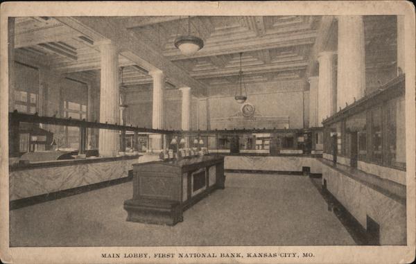 Main Lobby, First National Bank Kansas City Missouri