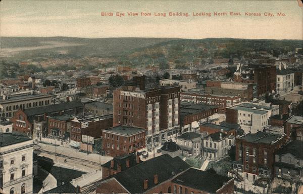 Bird's Eye View from Long Building, Looking North East Kansas City Missouri