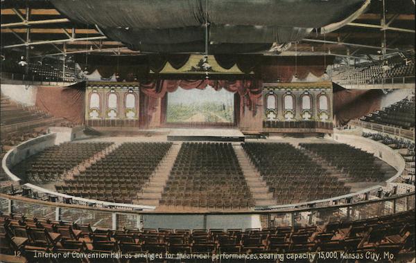 Interior of Convention Hall, as Arranged for Theatrical Performances Kansas City Missouri
