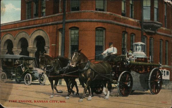 Horse Drawn Fire Engine Kansas City Missouri