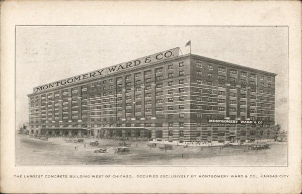 Montgomery Ward & Co. - Largest Concrete Building West of Chicago Kansas City Missouri
