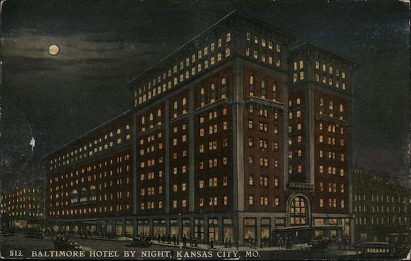 Baltimore Hotel by Night Kansas City Missouri