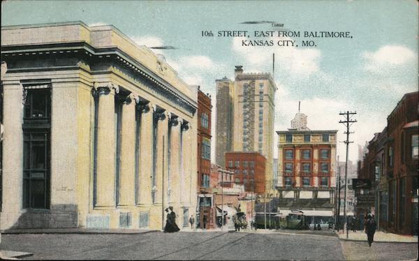 10th Street, East From Baltimore Kansas City Missouri
