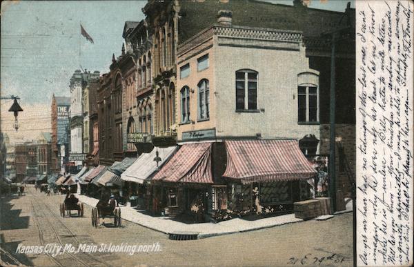 Main Street Looking North Kansas City Missouri