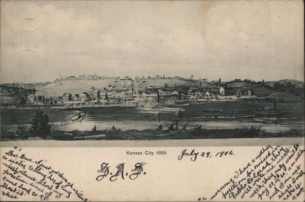 Kansas City, 1855 - Steamboats Missouri