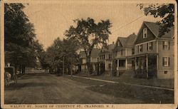 Walnut St. North of Chestnut St. Cranford, NJ Postcard Postcard Postcard