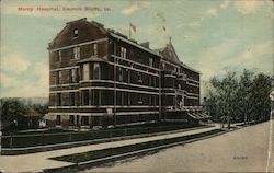 Mercy Hospital Council Bluffs, IA Postcard Postcard Postcard
