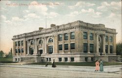 Free Public Library Postcard